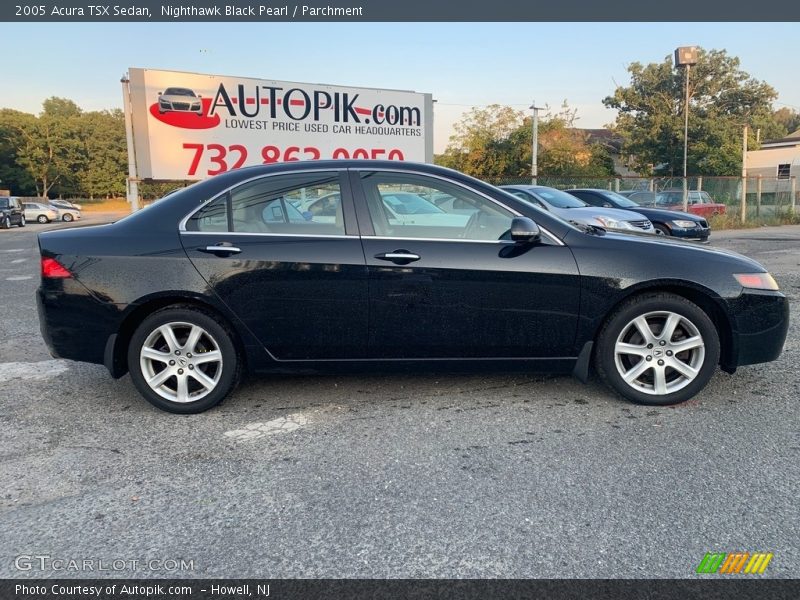 Nighthawk Black Pearl / Parchment 2005 Acura TSX Sedan