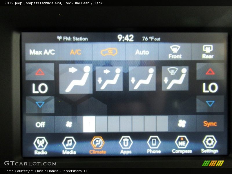 Red-Line Pearl / Black 2019 Jeep Compass Latitude 4x4