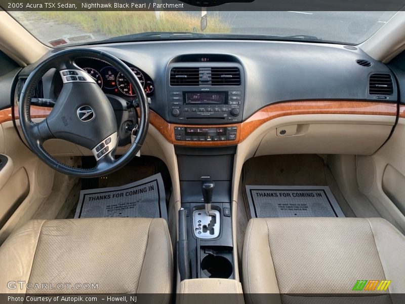 Nighthawk Black Pearl / Parchment 2005 Acura TSX Sedan
