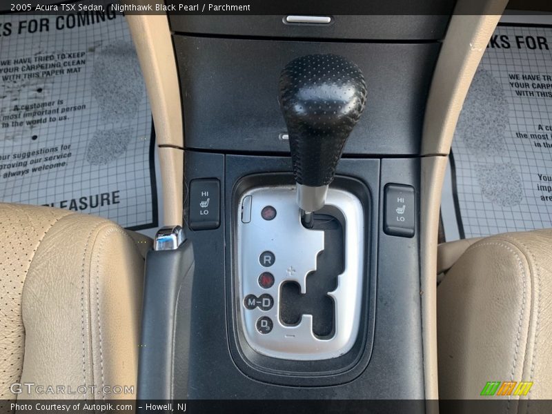 Nighthawk Black Pearl / Parchment 2005 Acura TSX Sedan