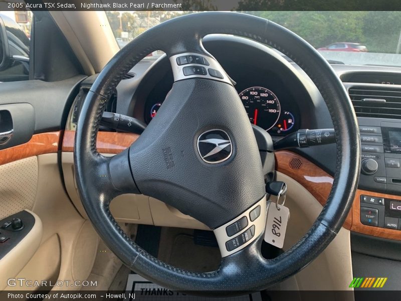 Nighthawk Black Pearl / Parchment 2005 Acura TSX Sedan
