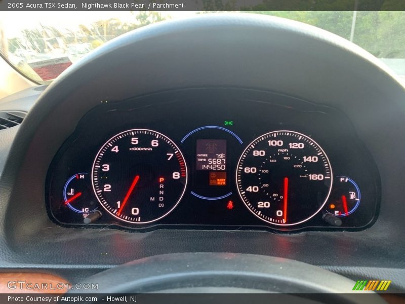 Nighthawk Black Pearl / Parchment 2005 Acura TSX Sedan