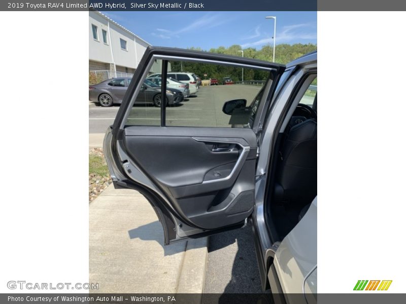Silver Sky Metallic / Black 2019 Toyota RAV4 Limited AWD Hybrid
