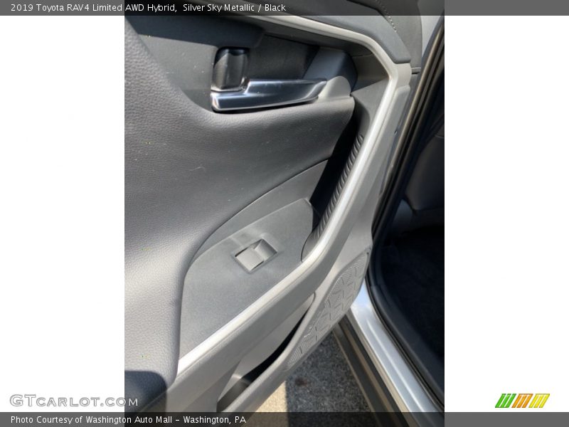 Silver Sky Metallic / Black 2019 Toyota RAV4 Limited AWD Hybrid