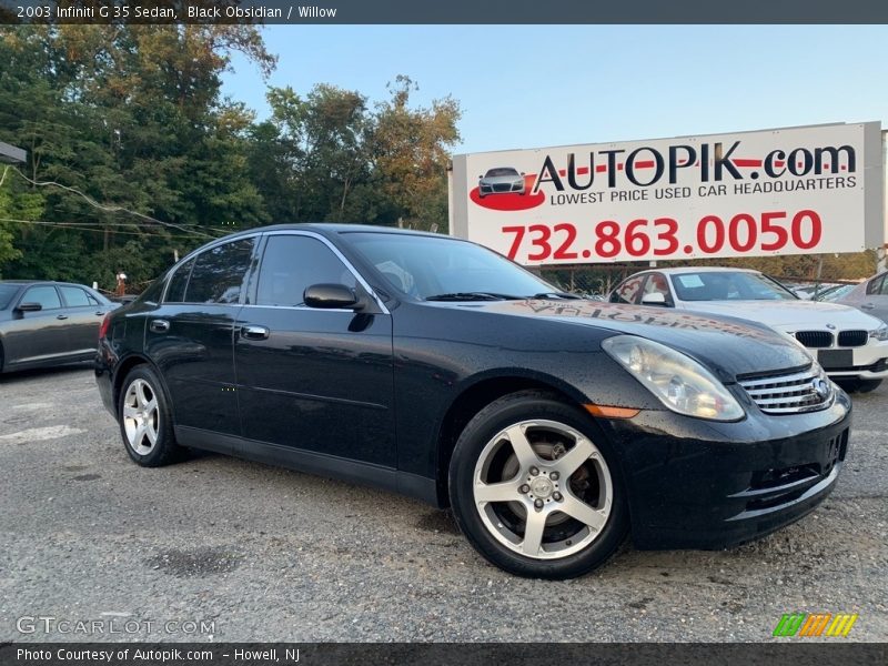 Black Obsidian / Willow 2003 Infiniti G 35 Sedan