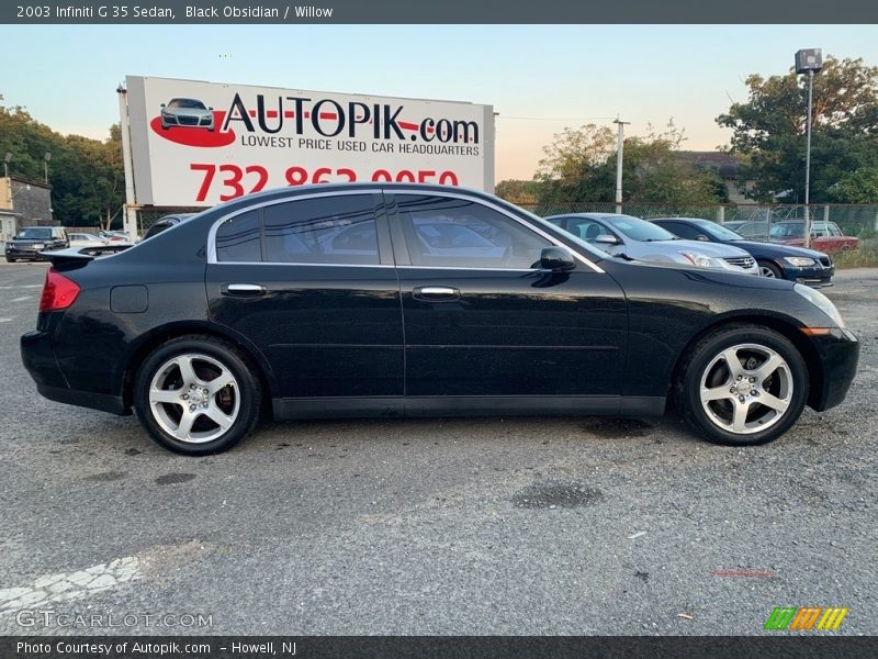 Black Obsidian / Willow 2003 Infiniti G 35 Sedan