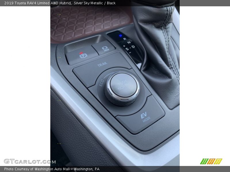 Silver Sky Metallic / Black 2019 Toyota RAV4 Limited AWD Hybrid