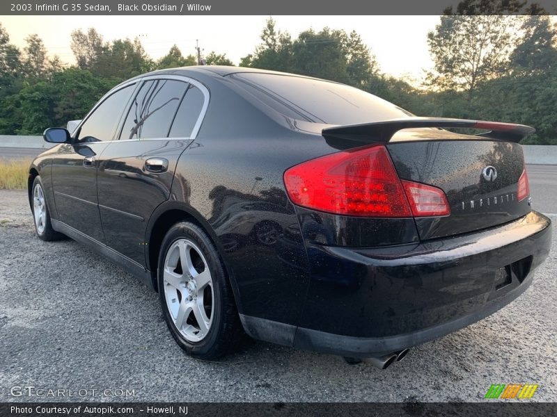 Black Obsidian / Willow 2003 Infiniti G 35 Sedan