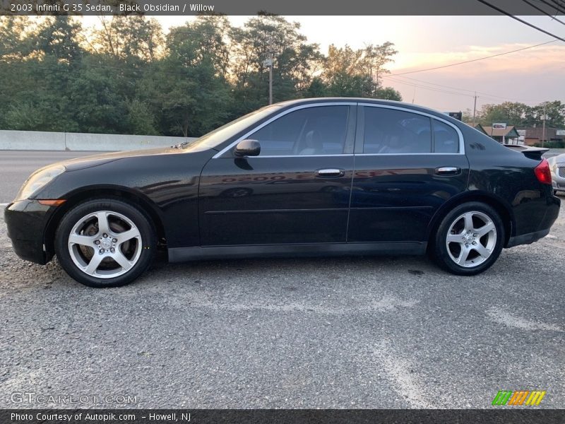 Black Obsidian / Willow 2003 Infiniti G 35 Sedan