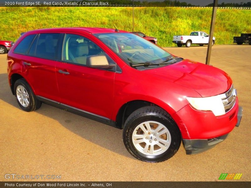 Red Candy Metallic / Charcoal Black 2010 Ford Edge SE
