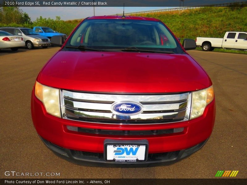 Red Candy Metallic / Charcoal Black 2010 Ford Edge SE