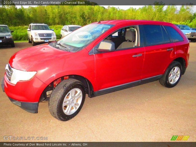 Red Candy Metallic / Charcoal Black 2010 Ford Edge SE
