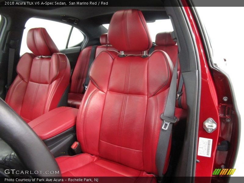 San Marino Red / Red 2018 Acura TLX V6 A-Spec Sedan