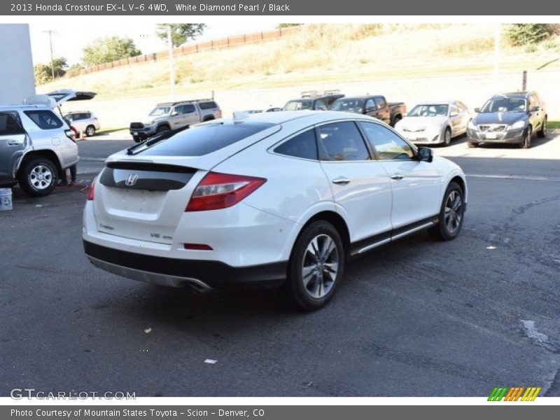 White Diamond Pearl / Black 2013 Honda Crosstour EX-L V-6 4WD