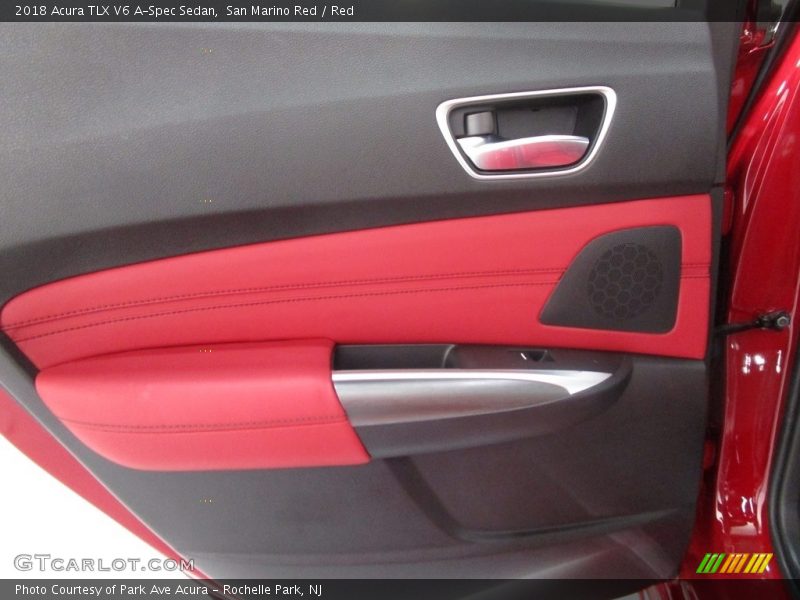 San Marino Red / Red 2018 Acura TLX V6 A-Spec Sedan