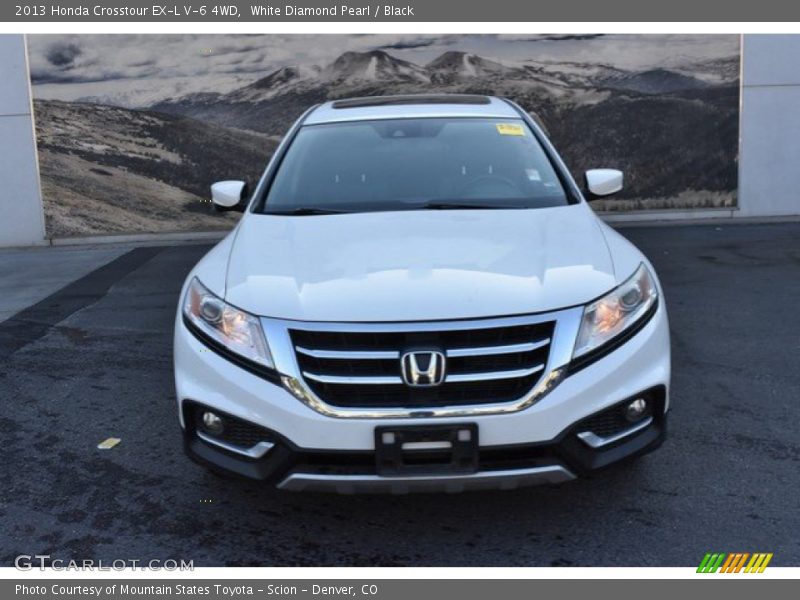 White Diamond Pearl / Black 2013 Honda Crosstour EX-L V-6 4WD