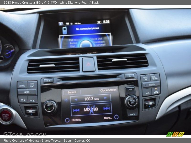 White Diamond Pearl / Black 2013 Honda Crosstour EX-L V-6 4WD