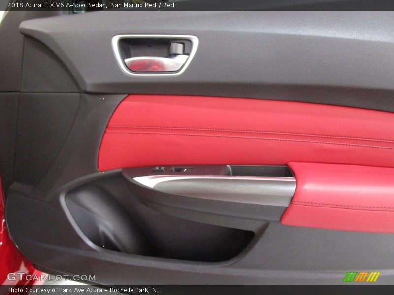 San Marino Red / Red 2018 Acura TLX V6 A-Spec Sedan