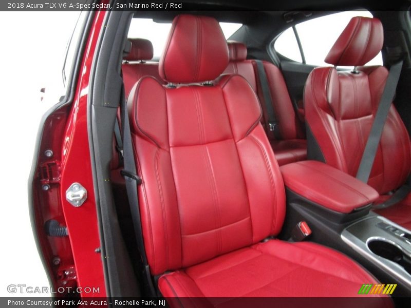 San Marino Red / Red 2018 Acura TLX V6 A-Spec Sedan
