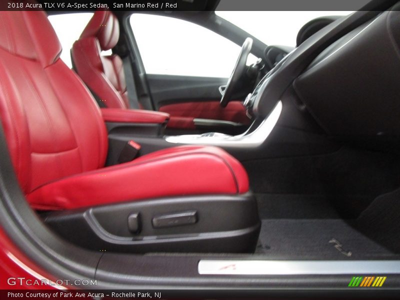 San Marino Red / Red 2018 Acura TLX V6 A-Spec Sedan