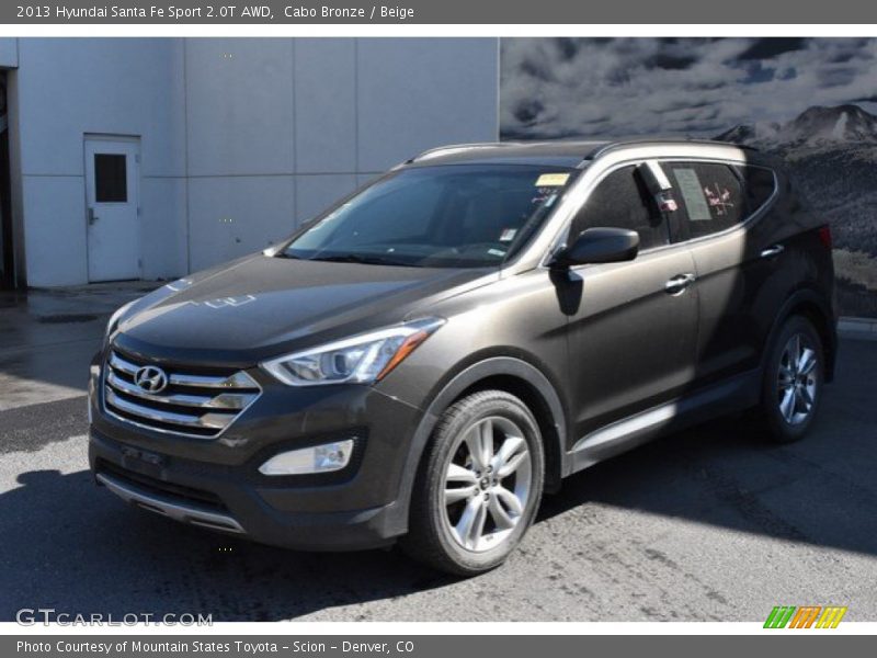 Cabo Bronze / Beige 2013 Hyundai Santa Fe Sport 2.0T AWD