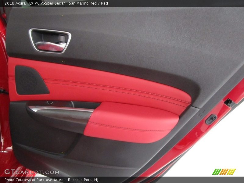 San Marino Red / Red 2018 Acura TLX V6 A-Spec Sedan