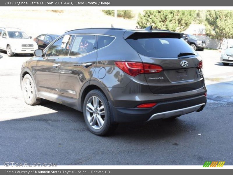 Cabo Bronze / Beige 2013 Hyundai Santa Fe Sport 2.0T AWD