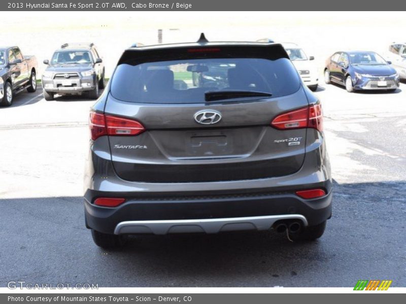 Cabo Bronze / Beige 2013 Hyundai Santa Fe Sport 2.0T AWD