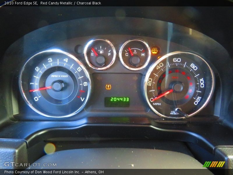 Red Candy Metallic / Charcoal Black 2010 Ford Edge SE