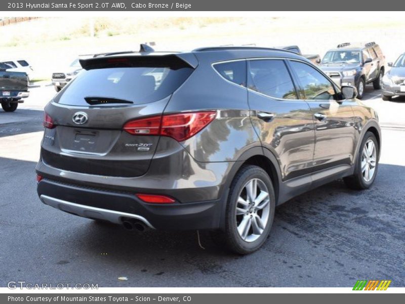 Cabo Bronze / Beige 2013 Hyundai Santa Fe Sport 2.0T AWD