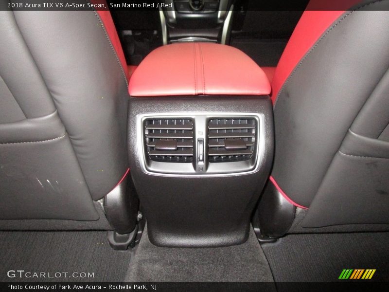 San Marino Red / Red 2018 Acura TLX V6 A-Spec Sedan