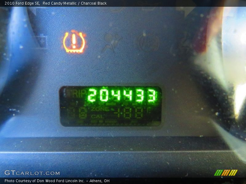 Red Candy Metallic / Charcoal Black 2010 Ford Edge SE