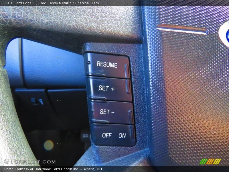 Red Candy Metallic / Charcoal Black 2010 Ford Edge SE