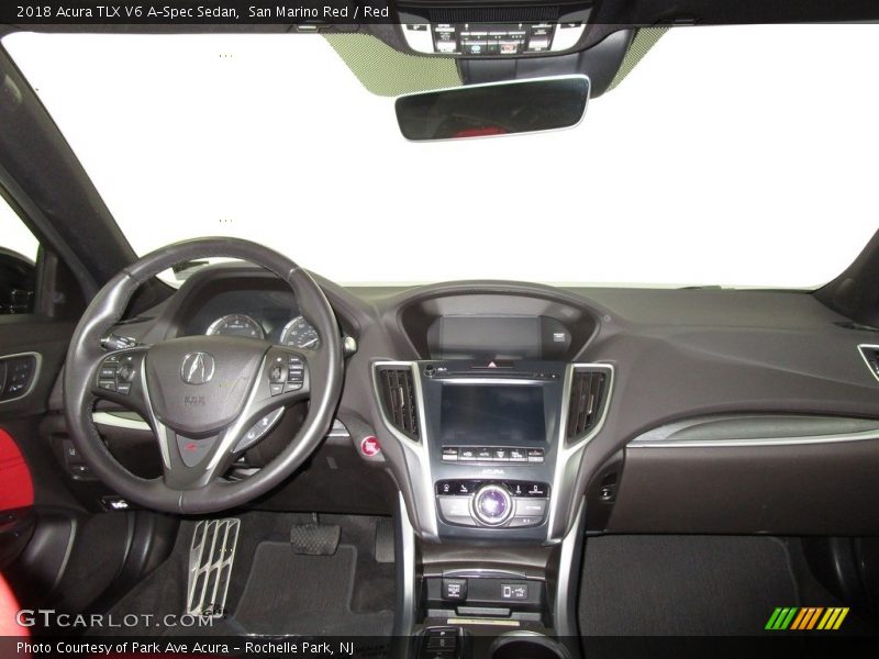 San Marino Red / Red 2018 Acura TLX V6 A-Spec Sedan