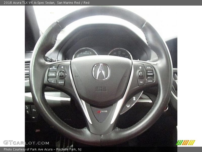 San Marino Red / Red 2018 Acura TLX V6 A-Spec Sedan