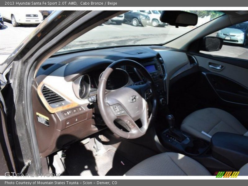 Cabo Bronze / Beige 2013 Hyundai Santa Fe Sport 2.0T AWD