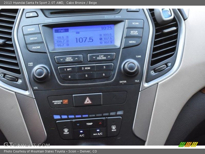 Cabo Bronze / Beige 2013 Hyundai Santa Fe Sport 2.0T AWD