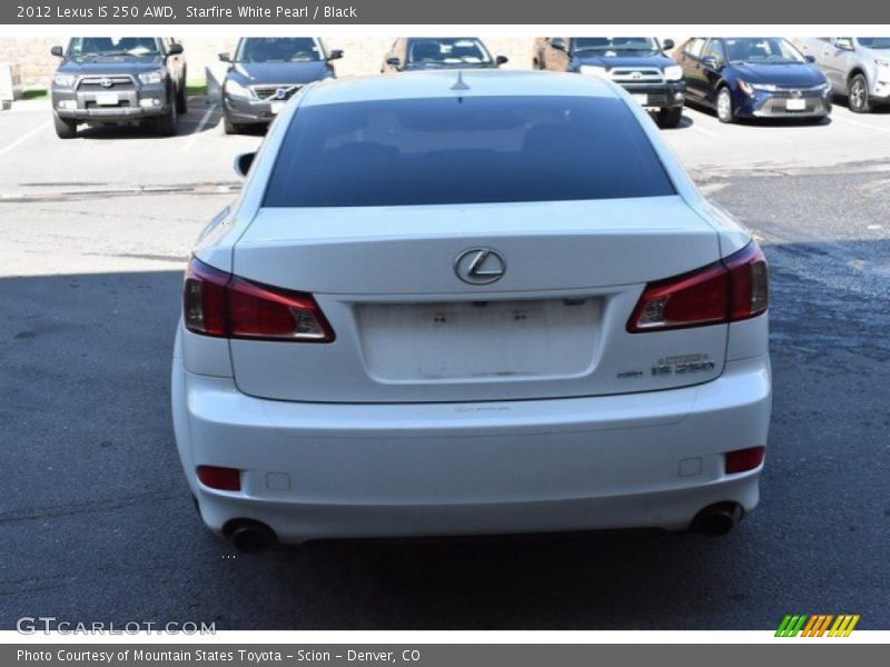 Starfire White Pearl / Black 2012 Lexus IS 250 AWD