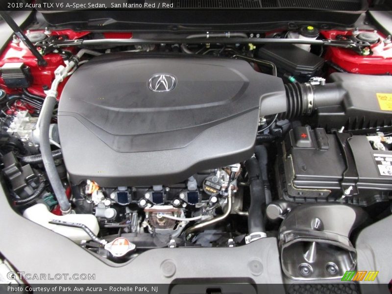 San Marino Red / Red 2018 Acura TLX V6 A-Spec Sedan