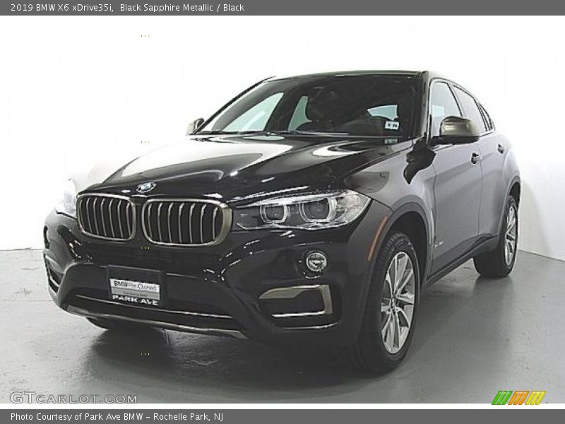 Black Sapphire Metallic / Black 2019 BMW X6 xDrive35i