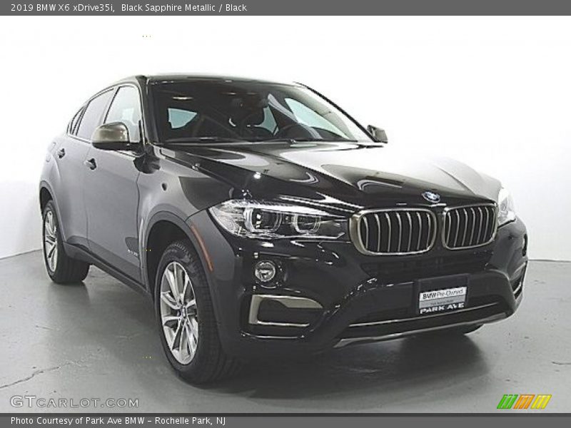 Black Sapphire Metallic / Black 2019 BMW X6 xDrive35i