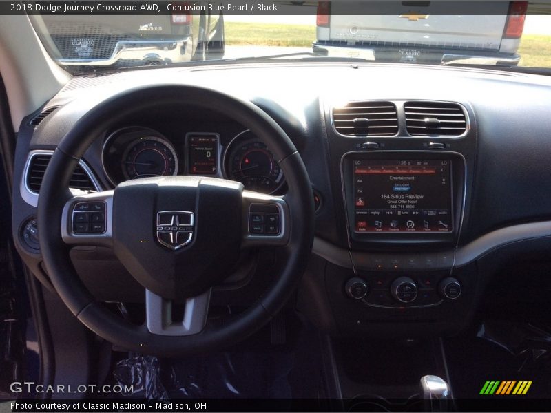 Contusion Blue Pearl / Black 2018 Dodge Journey Crossroad AWD