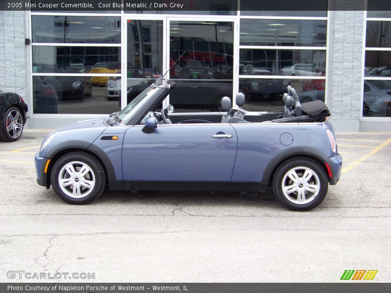 Cool Blue Metallic / Dark Grey 2005 Mini Cooper Convertible