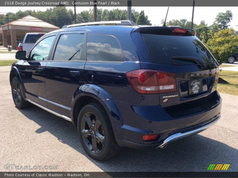 Contusion Blue Pearl / Black 2018 Dodge Journey Crossroad AWD