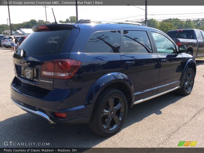 Contusion Blue Pearl / Black 2018 Dodge Journey Crossroad AWD