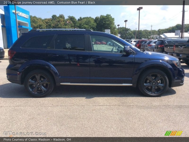 Contusion Blue Pearl / Black 2018 Dodge Journey Crossroad AWD