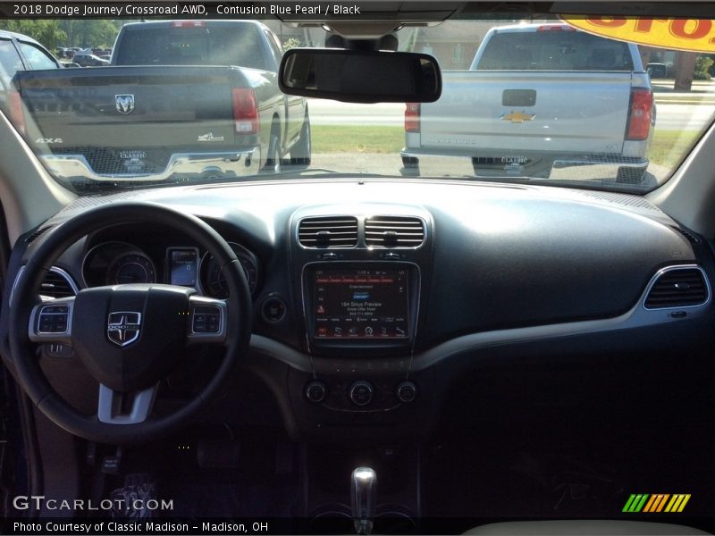 Contusion Blue Pearl / Black 2018 Dodge Journey Crossroad AWD