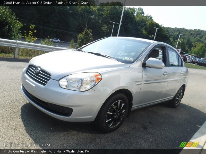 Platinum Silver / Gray 2008 Hyundai Accent GLS Sedan
