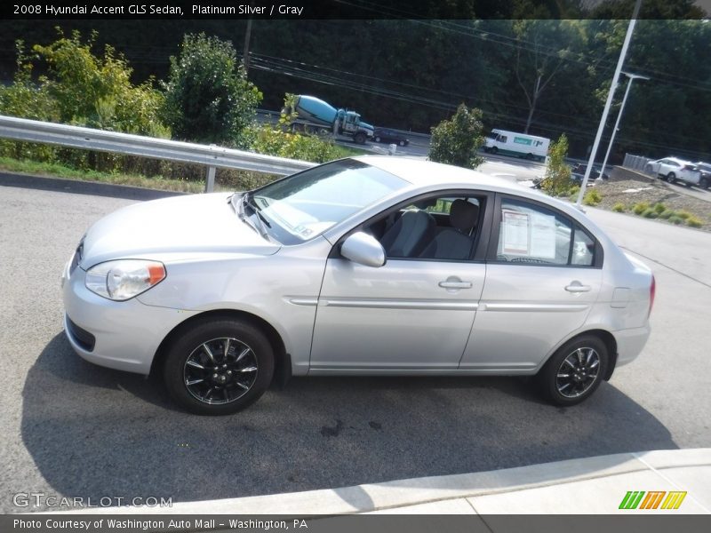 Platinum Silver / Gray 2008 Hyundai Accent GLS Sedan