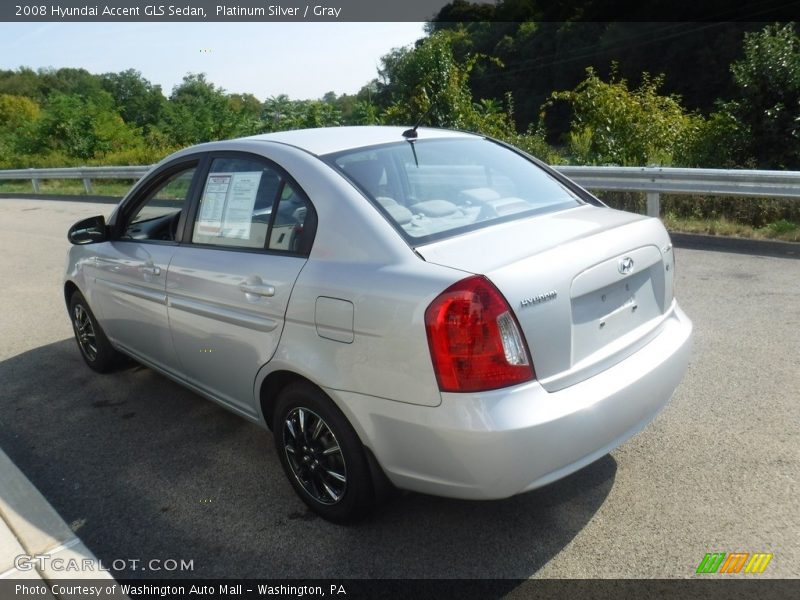 Platinum Silver / Gray 2008 Hyundai Accent GLS Sedan